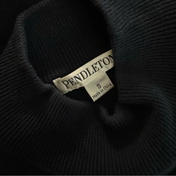 Pendleton Mock Neck Rib Knit Sweater - Picture 5 of 7